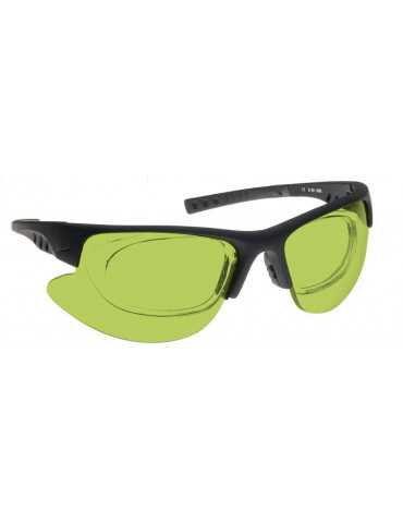 Gecombineerde laserbril Nd: Yag, Diode en AlexandriteGecombineerde bril NoIR LaserShields YG4#34