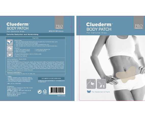 Cluederm anti-cellulitispleister voor buik en zijkanten Esthetische pleisters en pleisters