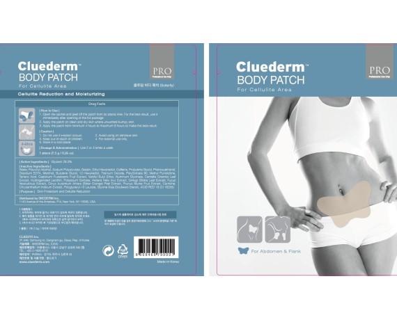 Cluederm cellulite-reducerende plaster til mave og flanker Anti-cellulite- og løfteplaster
