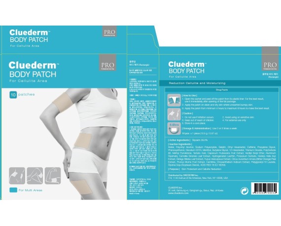Cluederm cellulite-reducerende plaster til mave og flanker Anti-cellulite- og løfteplaster