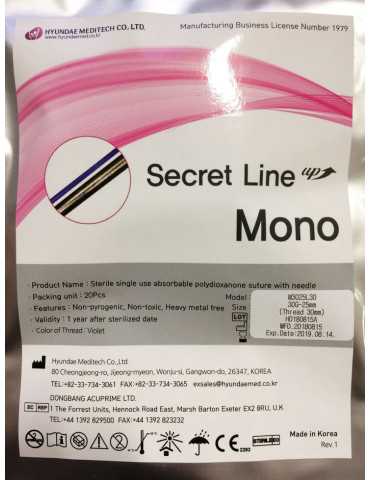 Estetyczne przewody biostymulujące PDO Secret Mono 20 szt. Przewody biostymulujące Hyundae Meditech