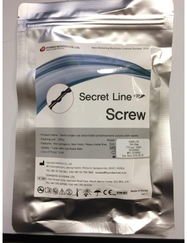 Spiralformede æstetiske tråde biostimulering i PDO Secret Screw 20 stk. Suspension Threads Hyundae Meditech