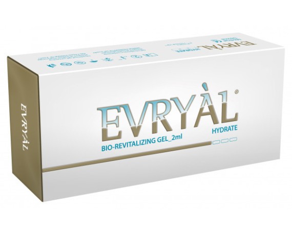Biorevitaliserende Filler Evryal Hydrate 2x2ml Hyaluronsyre Revitalizing Apharm Srl HYDRATE
