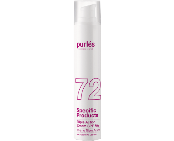 Purles 72 - SPF 50 tredobbelt beskyttende creme 50 ml flaske Kemisk peeling Purles PURLES72