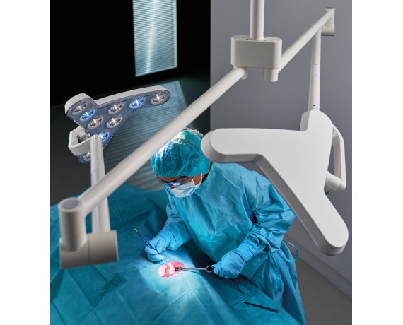 Waldmann Triango Fokus 100-3 C DUO operationslampe Kirurgiske lamper Waldmann D16202000