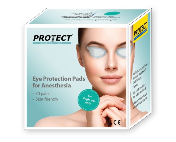 Kertakäyttöiset silmäsuojaimet anestesiaan potilaalle. Silmäsuojaimet Laserschutz 600-ANAS-50