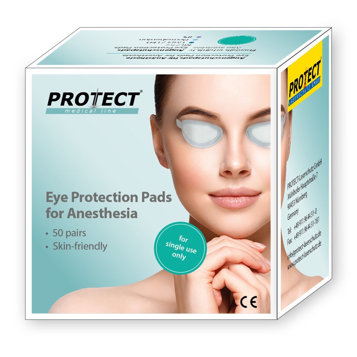 Wegwerp-oogbescherming voor anesthesie van patiëntenProtect Laserschutz 600-ANAS-50 Oogbescherming