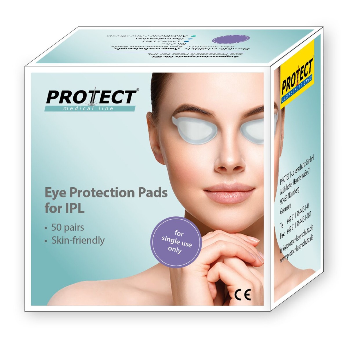 Einweg-Augenschutz für IPL-gepulstes Licht Augenschutz Protect Laserschutz 600-IPLP-50