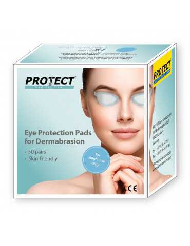 Disposable eye protectors for dermabrasion