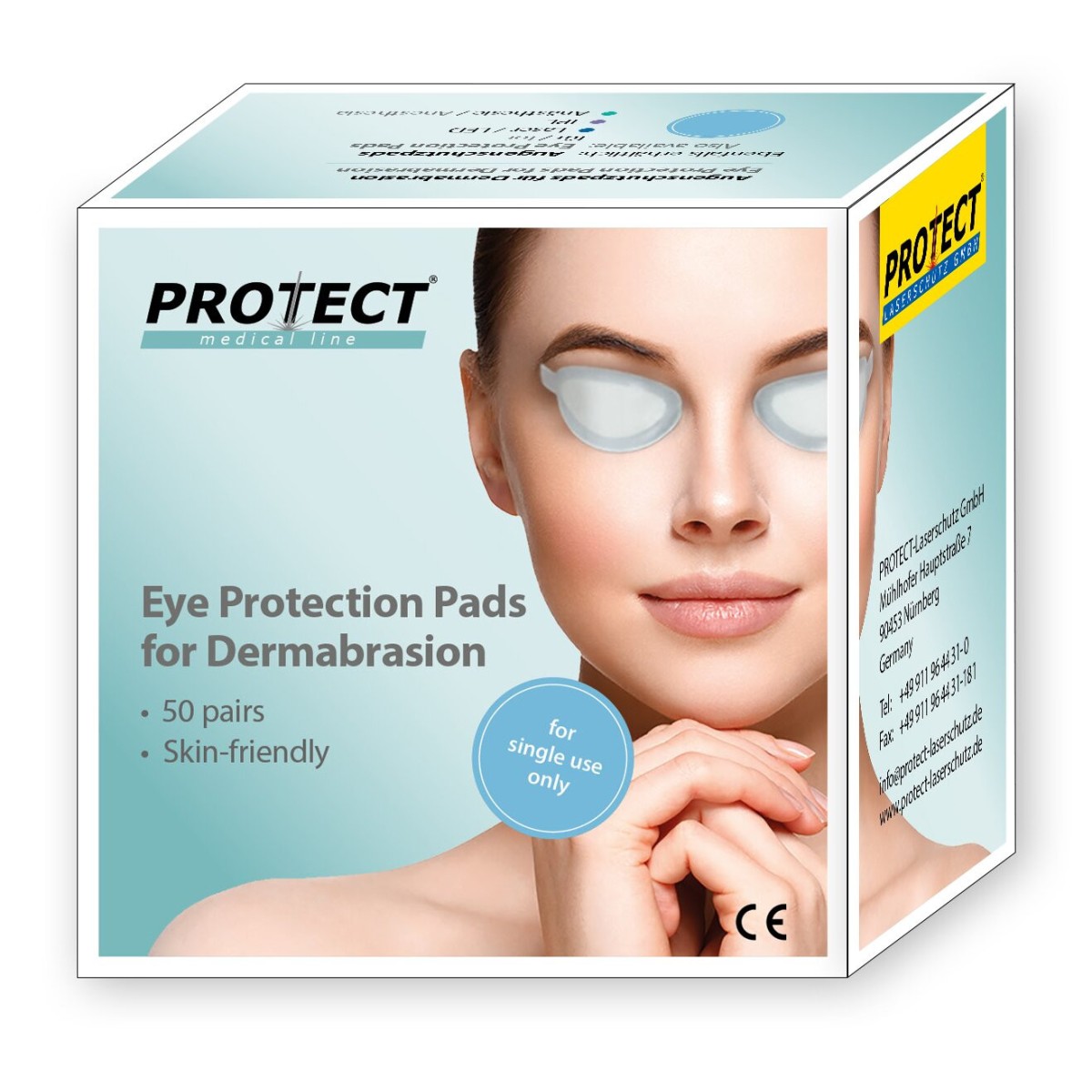 Eldobható szemvédők dermabrázióhoz Szemvédők Protect Laserschutz 600-DERM-50