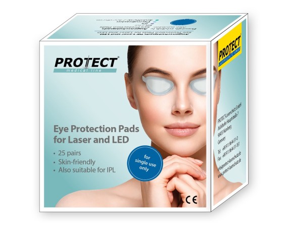 Kertakäyttöiset laser-/LED-silmiensuojaimet potilaille, silmäsuojaimet Protect Laserschutz 600-LASP-25