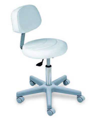 Stool with adjustable backrest and gas regulation LEMI 030 / S