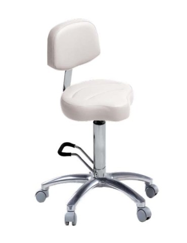 LEMI 040/S - medical saddle stool with backrest and hydraulic adjustment LEMI medical stools Lemi 040/S