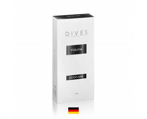 Dives Volume Filler Volumizing Hyaluronic with Lidocaine 2x1ml Premium filler with Lidocaine DIVES MED VOLUME-LIDO