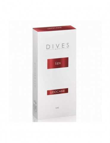 Dives Lips Hyaluronic Filler for Lips with Lidocaine 2x1ml Remplisseur premium avec lidocaïne DIVES MED LIPS-LIDO