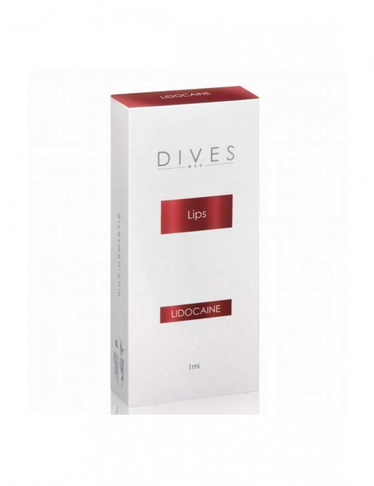 Dives Lips Hyaluronic Filler for Lips with Lidocaine 2x1ml Premium-Filler mit Lidocain DIVES MED LIPS-LIDO