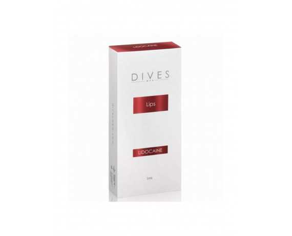 Dives Lips Filler hialuronic pentru buze cu lidocaina 2x1ml Filler Premium cu Lidocaina DIVES MED LIPS-LIDO