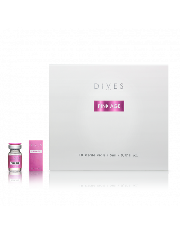 DIVES PINK AGE brightening and regenerating mesotherapy cocktail 10x5mL Fiolki do mezoterapii i nakłuwania DIVES MED PINKAGE