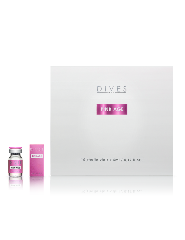 DIVES PINK AGE brightening and regenerating mesotherapy cocktail 10x5mL Mesotherapy and Needling vials DIVES MED PINKAGE