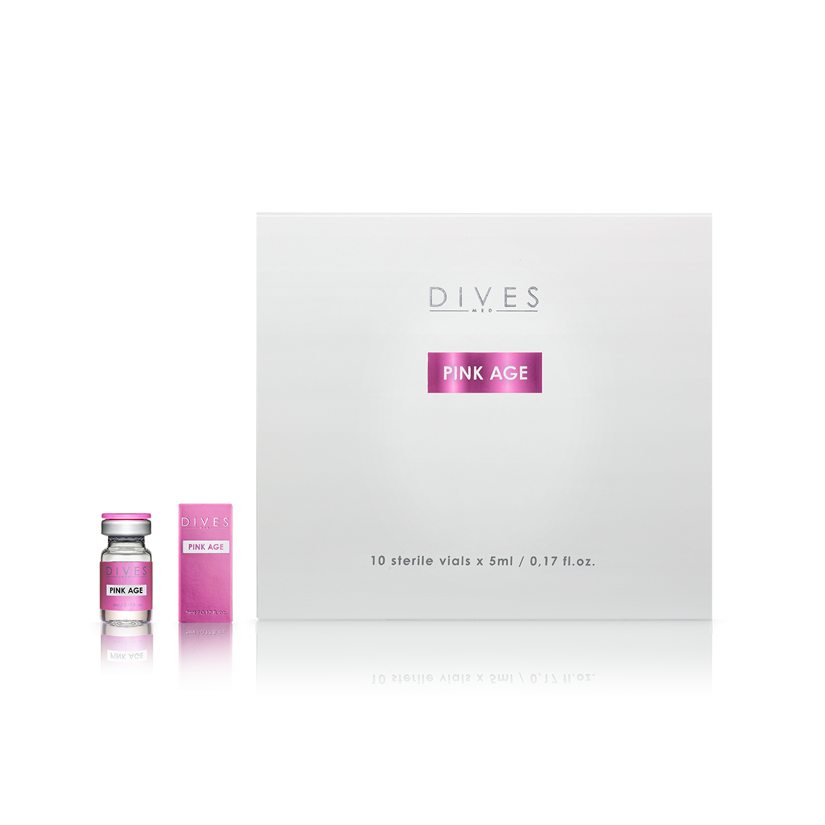 DIVES PINK AGE cóctel de mesoterapia aclarante y regenerador 10x5mL Ampollas Mesoterapia y Needling DIVES MED PINKAGE