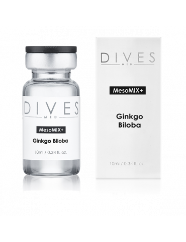 Dives Med Ginkgo Biloba composant méso anti-âge 10 flacons de 10 ml Flacons de mésothérapie et d'aiguilletage DIVES MED GINKG...