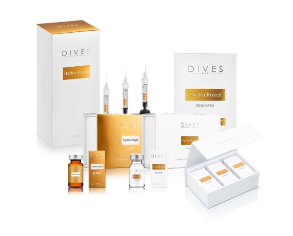 Hydra Royal Pack skin booster - peel - mask - cocktail - filler bio rivitalizzanteSkin Booster Hydra Royal Family DIVES MED H...