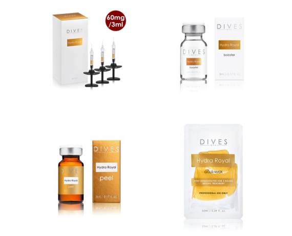 Hydra Royal Pack Haut-Booster – Peeling – Maske – Cocktail – revitalisierender Bio-Füller Skin Booster Hydra Royal Family DIV...