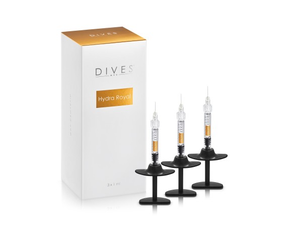 Hydra Royal Filler Bio Revitalizing hyaluronsyre 3x1ml 60mg Skin Booster Hydra Royal Family DIVES MED HYDRA-FILLER