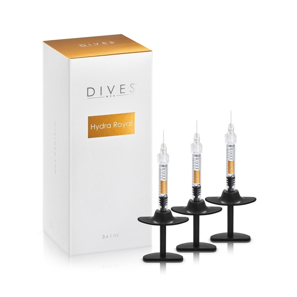 Hydra Royal Filler Bio revitalizirajuća hijaluronska kiselina 3x1ml 60mg Skin Booster Hydra Royal Family DIVES MED HYDRA-FILLER