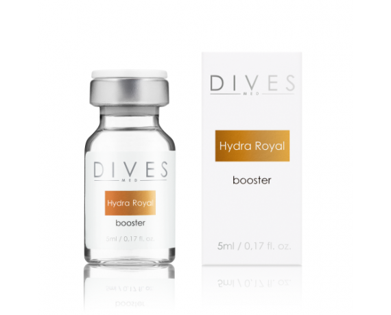 Hydra Royal BOOSTER mezokoktél aminosavakkal és vitaminokkal 5ml Bőrerősítő Hydra királyi család DIVES MED HYDRA-BOOST