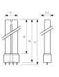 UVC-lamppu TUV PL-L 36W/4P Germicidae-lamppu Philips TUV PL-L 36W/4P 1CT