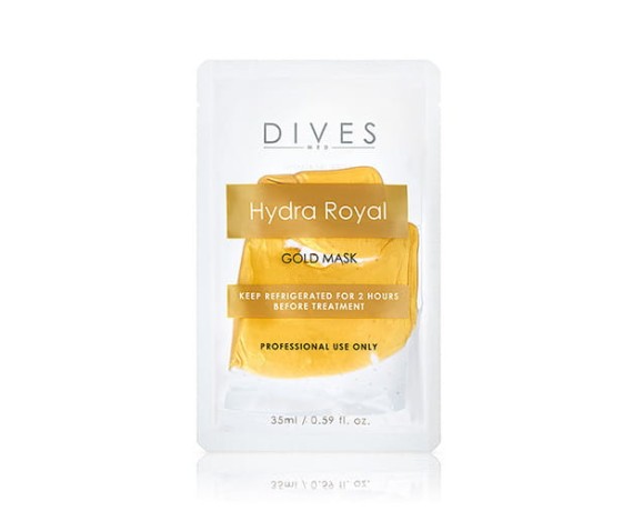 Hydra Royal MASK hydrogelmaske med kolloidt guld 3x35ml Skin Booster Hydra Royal Family DIVES MED HYDRA-MASK