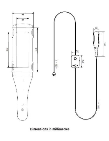 Dermalight 80 UVB fototerápiás fésű DL80R Részleges egységek Dr. Hönle Medizintechnik GmbH DL80R