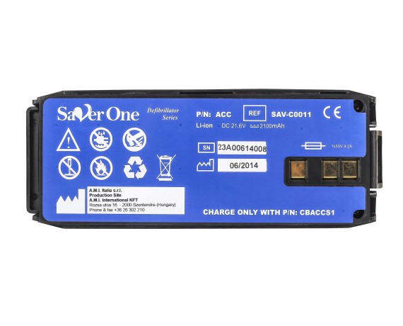 Batteria di ricambio defibrillatori Saver One SeriesAccessori Defibrillatori Saver ONE ami.Italia