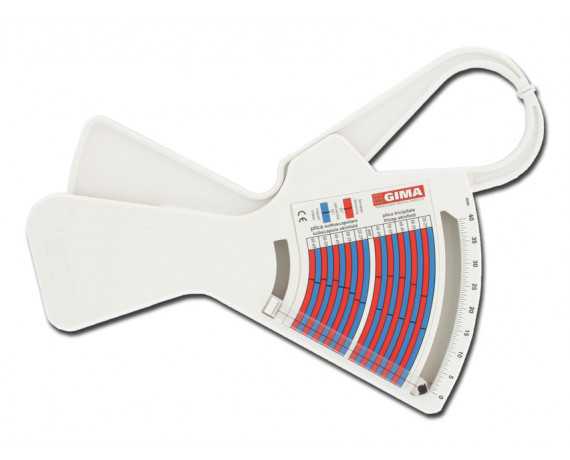 Monitor tłuszczu w skórze 0-40mm - mechaniczny - FAT-1 Kalibratory do pomiaru tkanki tłuszczowej Gima 27344