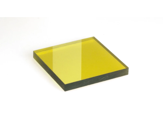 Diodelaser 450nm beskyttelsesvindue, filter - 0259, tykkelse 3,1 mm Laserbeskyttelsesvinduer Beskyt Laserbeskyttelse