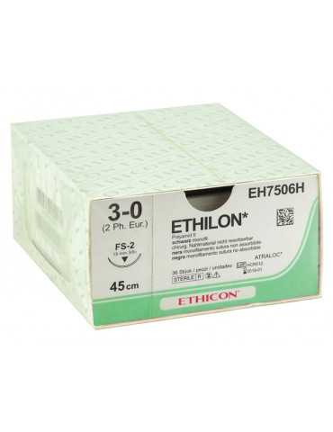 Sutura monofilamento non riassorbibile Ethicon Ethilon sterile confezione 36 pezzi