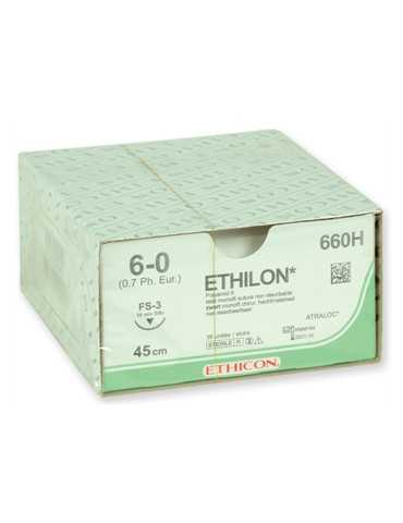 Suture monofilament stérile non résorbable Ethicon Ethilon, paquet de 36 pièces Sutures chirurgicales