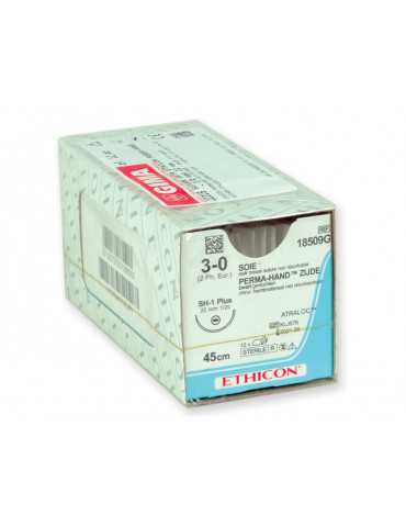 Ethicon Perma Sutura de seda trançada não absorvível estéril manual, pacote de 12 peças Suturas cirúrgicas