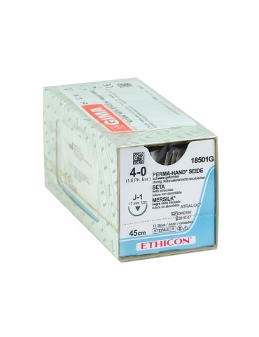 Ethicon Perma Håndsteril flettet ikke-absorberbar silkesutur, pakke med 12 stk. Kirurgiske suturer