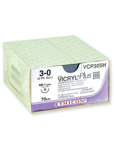 Ethicon Vicryl Plus imeytyvä kirurginen ommel 36 kpl pakkausKirurgiset ompeleet