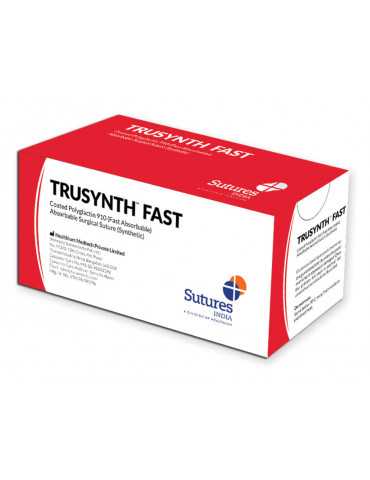 Absorbable suture Trusynth Fast rapid absorption braided polyglactin 12 pieces Suture Chirurgiche