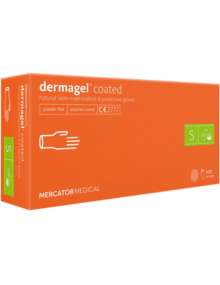 Dermagel-puuterittomat, molempikätiset lateksitutkimuskäsineet - 500 kplGima-kertakäyttöiset lääketieteelliset käsineet Dermagel-puuterittomat, molempikätiset lateksitutkimuskäsineet - 500 kplGima-kertakäyttöiset lääketieteelliset käsineet