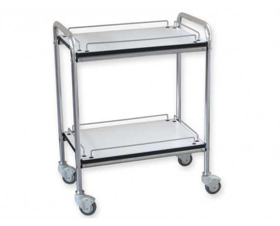 Gima 2 stainless steel trolley 60x40x77h Stainless steel trolleys Gima 27429