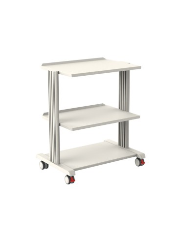 Smart trolley with 2 60x42 shelves and base Modular medical trolleys Gima 27890