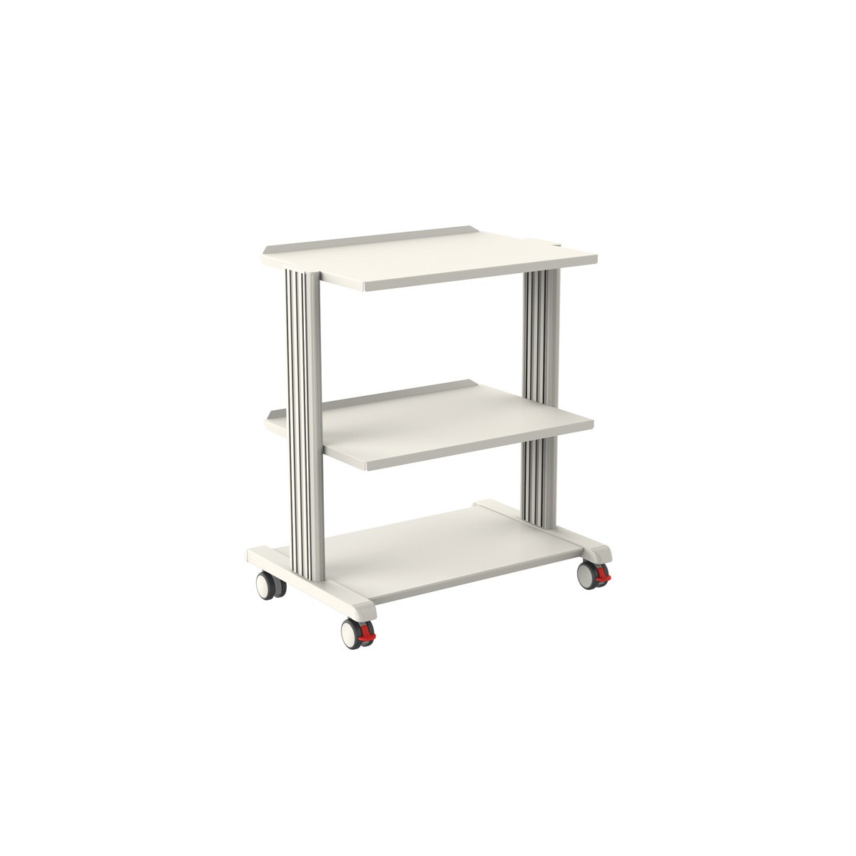Smart trolley with 2 60x42 shelves and base Modular medical trolleys Gima 27890