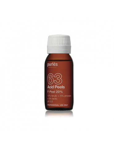 Purles 63 F-Peel chemical peeling with ferulic acid 10%, lactic acid 5%, phloretin 5% 60 ml Chemical Peeling Purles PURLES63