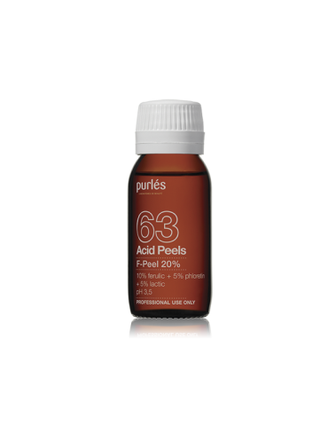 Purles 63 F-Peel kemisk peeling med ferulinsyre 10%, mælkesyre 5%, phloretin 5% 60 ml Kemisk Peeling Purles PURLES63
