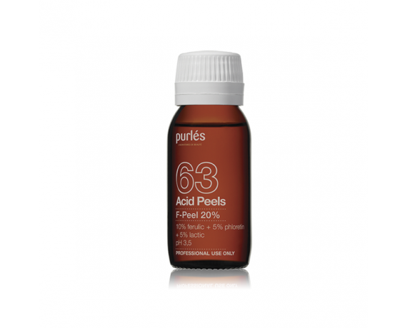 Purles 63 F-Peel chemical peeling with ferulic acid 10%, lactic acid 5%, phloretin 5% 60 ml Chemical Peeling Purles PURLES63