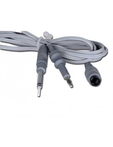 Cablu bipolar EU cu 2 pini pentru unități electrochirurgicale MB122-132-160-200 cu adaptor Accesorii pentru aparate electroch...